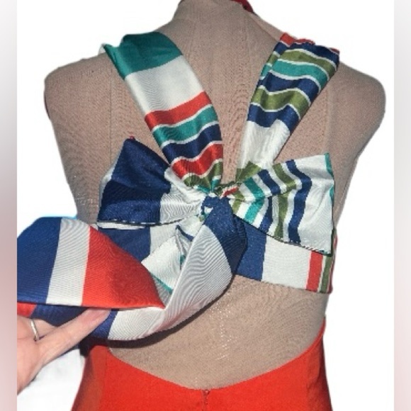 Lulus open-back, bow-tied summer dress. Sz Med - Picture 4 of 4